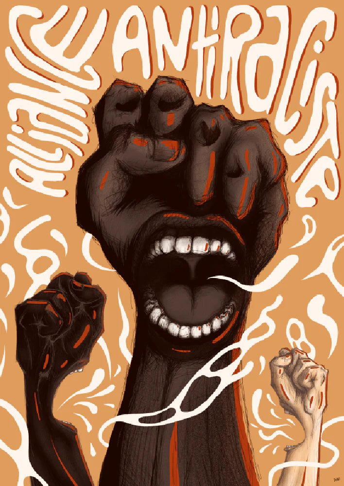 Artprint Mal Élevé - Alliance Antiraciste - Dini Wehking