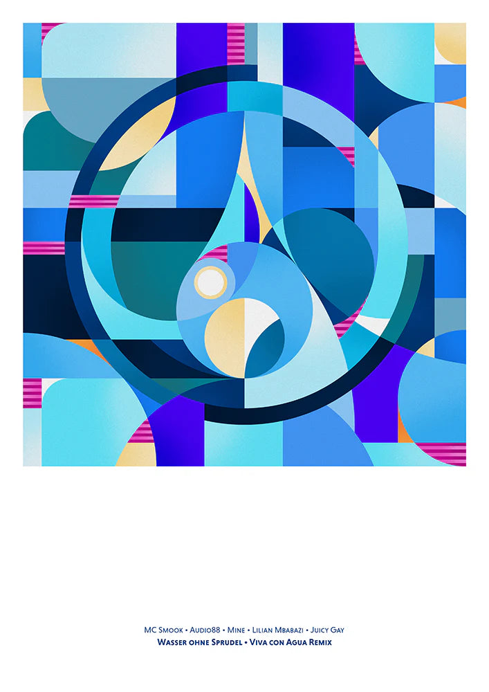 Artprint - MC Smook, Audio88, Mine, Lilian Mbabazi & Juicy Gay - Wasser ohne Sprudel - Andreas Preis