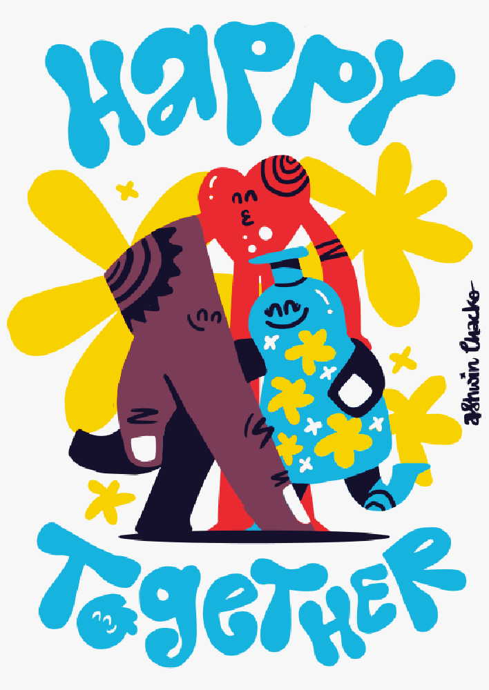 Artprint - Ashwin Chacko - Happy Together