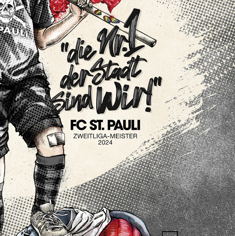 Artprint SutoSuto - FC St. Pauli Aufstiegsprint 2024