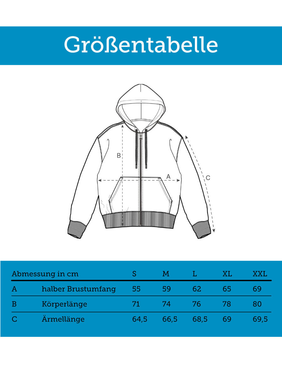 Zip-Hoodie by David Shillinglaw Schwarz