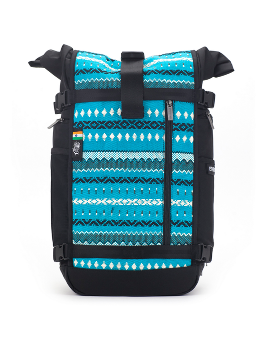 Ethnotek Raja Tages-Rucksack L-30 Blau