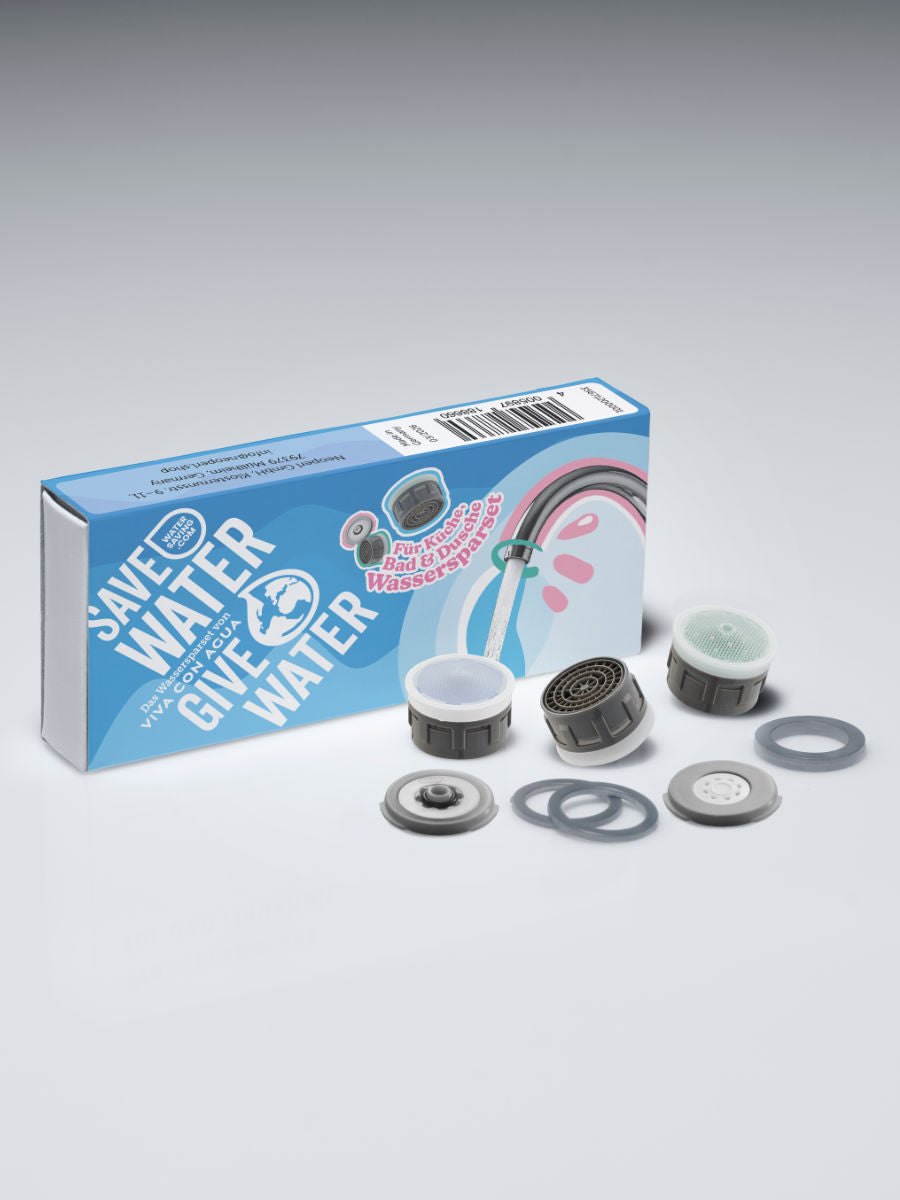 Wassersparset SAVE WATER GIVE WATER