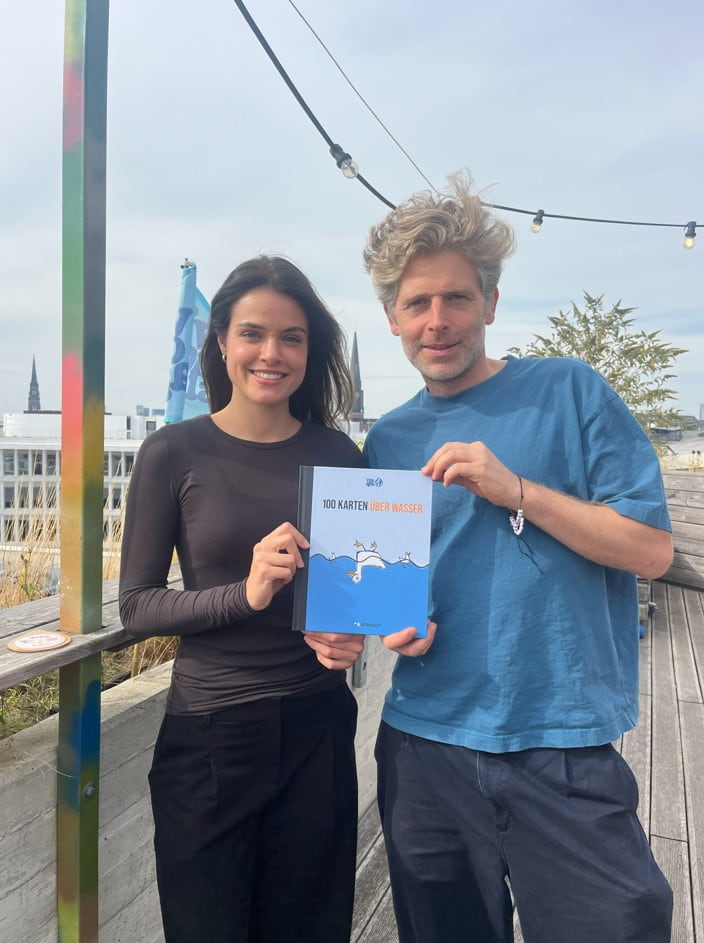 Buch 100 Karten über Wasser - signierte Ausgabe