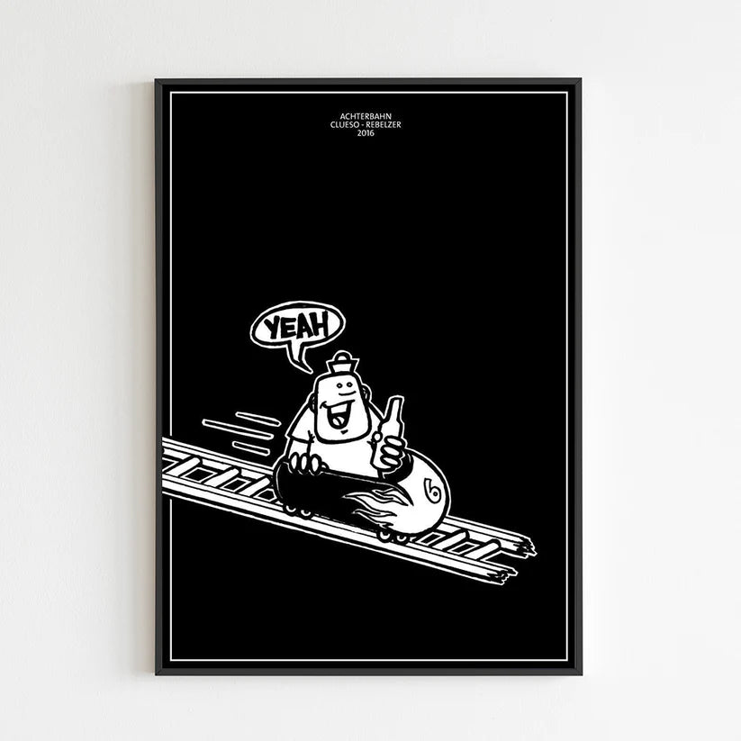 Artprint - Clueso - Achterbahn - Rebelzer