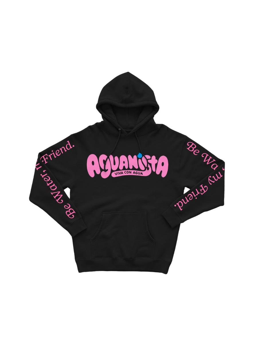 Hoodie Aguanista Schwarz-Pink