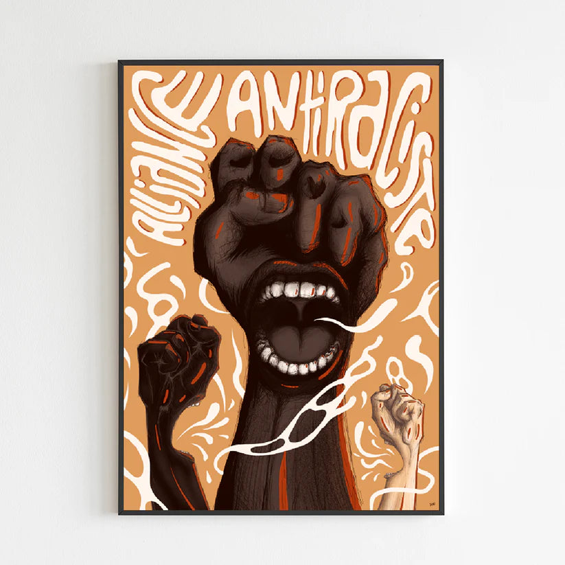 Artprint Mal Élevé - Alliance Antiraciste - Dini Wehking