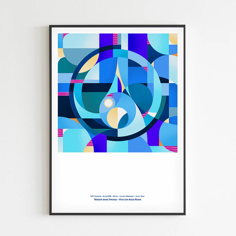 Artprint - MC Smook, Audio88, Mine, Lilian Mbabazi & Juicy Gay - Wasser ohne Sprudel - Andreas Preis
