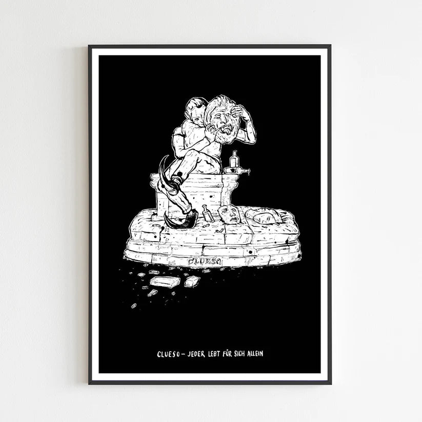 Artprint - Clueso - Jeder lebt für sich allein - Fabian Wolf