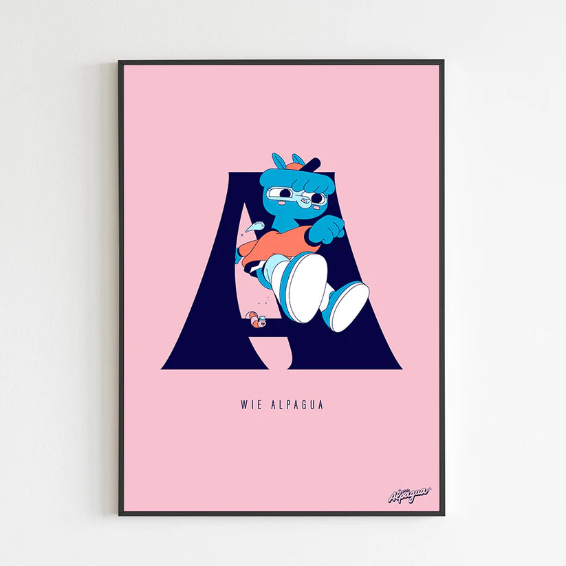 Poster Musclebeaver - A wie Alpagua