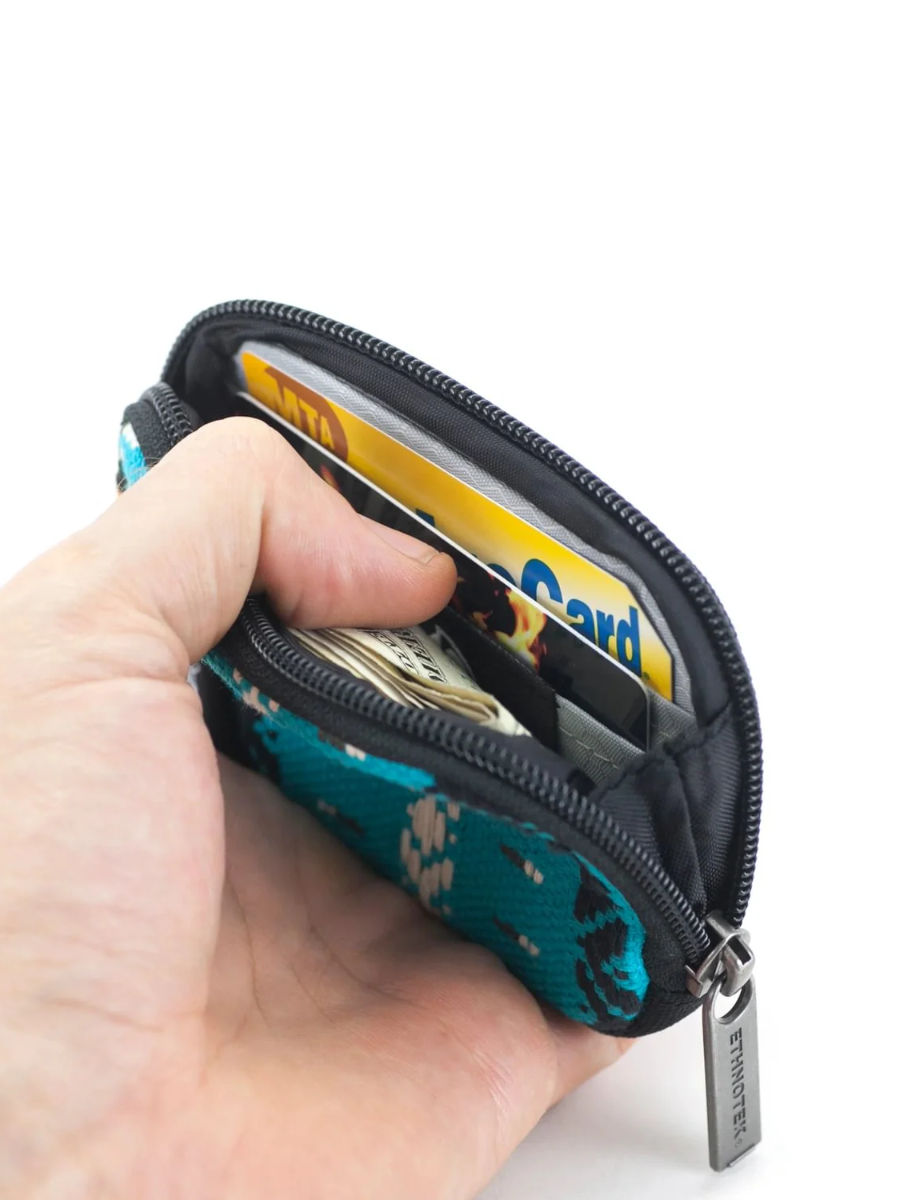 Ethnotek Coyopa Pouch Geldbörse blau